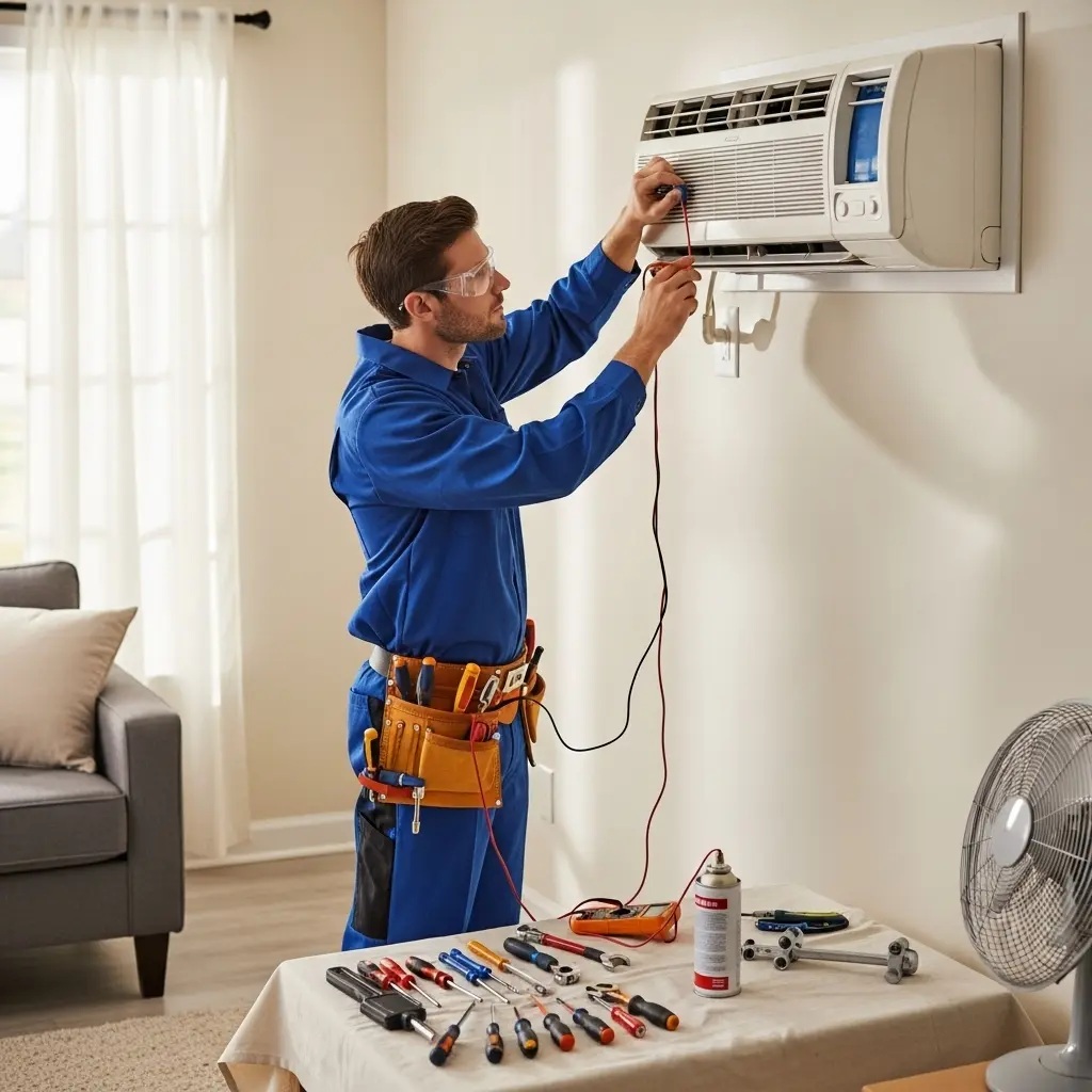 Soma Sharp Sharp klima gaz dolumu ve bakım – Enerji verimliliği artırıldı. - Teknik servis örneği